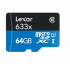 Memoria Flash Lexar 633x, 64GB MicroSDHC UHS-I Clase 10, con Adaptador   1