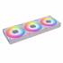 Ventilador Lian Li UNI FAN CL WIRELESS, 3x 120mm, 2150RPM, ARGB, Blanco