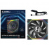 Ventilador Lian Li Uni Fan SL Wireless LCD 120, 120mm, 1900RPM, ARGB, Negro  2