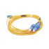 LinkedPRO Cable Fibra Óptica Monomodo Dúplex G.652D LC/UPC Macho - SC/UPC Macho, 3 Metros, Amarillo  3