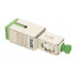 ﻿LinkedPRO Conector Fibra Óptica SC/APC, Verde/Blanco  2