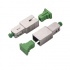 LinkedPRO Conector Fibra Óptica SC Macho/Hembra, Verde/Plata  1