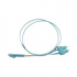 LinkedPRO Cable Fibra Óptica Multimodo OM3 LC Macho - SC Macho, 1 Metro, Aqua  1