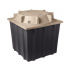 Linkedpro Caja de Registro LP-MH-4X4X4, 48" x 48" x 48", Beige/Negro