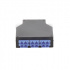 LinkedPRO Distribuidor de Fibra óptica, 6 Acopladores SC/UPC Duplex, Monomodo, para Riel Din  1