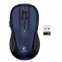 Mouse Ergonómico Logitech Láser M510, Inalámbrico, USB, Azul  1
