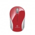 Mini Mouse Logitech Óptico M187, Inalámbrico, USB, 1000DPI, Rojo  1