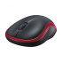 Mouse Logitech Óptico M185, Inalámbrico, 1000DPI, Rojo/Negro  2