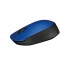Mouse Ergonómico Logitech Óptico M170, Inalámbrico, USB, 1000DPI, Negro/Azul  2