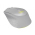Mouse Logitech Óptico M330 Silent Plus, Inalámbrico, USB, 1000DPI, Gris/Amarillo  1