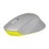 Mouse Logitech Óptico M330 Silent Plus, Inalámbrico, USB, 1000DPI, Gris/Amarillo  3