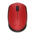 Mouse Ergonómico Logitech Óptico M170, Inalámbrico, USB, 1000DPI, Negro/Rojo  1