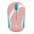Mini Mouse Logitech Óptico M187, Inalámbrico, USB, 1000DPI Rosa  1