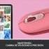 Mouse Logitech Óptico POP, Inalámbrico, Bluetooth, 4000DPI, Rosa Coral  9