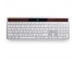 Teclado Logitech K750, Inalámbrico, USB, Plata (Inglés)  1