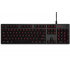 Teclado Gamer Logitech G413 LED Rojo, Teclado Mecánico, Alámbrico, Carbono (Inglés)