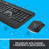 Kit de Teclado y Mouse Logitech MK540 Advance, RF Inalámbrico, USB, Negro/Blanco (Español)  11