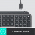 Teclado Logitech MX Keys, Inalámbrico, RF + Bluetooth, Negro (Español)  9