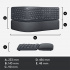 Teclado Logitech Ergo K860, Inalámbrico, RF Wireless/Bluetooth, Negro (Español)  12
