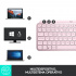 Teclado Logitech Mx Keys Mini, Inalámbrico, RF Wireless/Bluetooth, Rosa (Español)  9