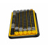 Teclado Logitech Pop Keys, Teclado Mecánico, Inalámbrico, Negro/Gris/Amarillo (Español) ― Producto completo y nuevo, solo tiene la caja maltratada.  4