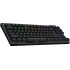Teclado Gamer Logitech PRO X TKL LED RGB TKL, Teclado Mecánico, Logitech Tactile, Inalámbrico, USB/RF Inalámbrico/Bluetooth, Negro, Inglés