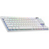 Logitech Teclado Gamer PRO X TKL, Mecánico, Switch GX Brown, Inalámbrico, Blanco (Inglés)  4
