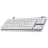Teclado Gamer Logitech PRO X TKL RAPID LED RGB TKL, Teclado Mecánico, Magnéticos Analógicos, Alámbrico, USB/Bluetooth, Blanco, Inglés - Imagen adicional 1