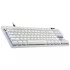 Teclado Gamer Logitech PRO X TKL RAPID LED RGB TKL, Teclado Mecánico, Magnéticos Analógicos, Alámbrico, USB/Bluetooth, Blanco, Inglés - Imagen adicional 3