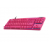 Teclado Gamer Logitech PRO X TKL RAPID LED RGB, Alámbrico, USB, Rosa, Inglés  3