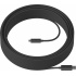 Logitech Cable USB A Macho - USB C Macho, 25 Metros, Negro  1