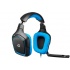 Logitech Audífonos Gamer G430  7.1, Alámbrico, Negro/Azul  2