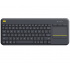 Teclado Logitech K400 Plus TKL, Inalámbrico, USB, Negro, Español  1