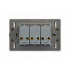 Lucek Placa con Apagador BF03-B, 3 Interruptores, 127 - 250V, 16A, Blanco  3
