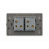 Lucek Placa con Apagador BF09-P, 2 Interruptores, 127 - 250V, 16A, Plata  2