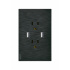 Lucek Tomacorriente BF25-N, 2 Enchufes + 2x USB-A, 110 - 250V, 15A, Negro  1