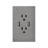 Lucek Tomacorriente BF25-P, 2 Enchufes + 2x USB-A, 110 - 250V, 15A, Plata  1