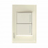 Lucek Placa con Apagador BP02-KH, 2 Interruptores, 127 - 250V, 16A, Hueso Mate  1