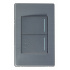 Lucek Placa con Apagador BP02/3-M/A, 2 Interruptores, 127 - 250V, 16A, Gris  1