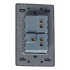 Lucek Placa con Apagador BP02/3-M/A, 2 Interruptores, 127 - 250V, 16A, Gris  3