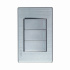 Lucek Placa con Apagador BP03-M/P, 3 Interruptores,127 - 250V, 16A, Plata  1