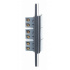 Lucek Placa con Apagador BP03/3-CEN, 3 Interruptores, 127 - 250V, 16A, Cristal Espejo Negro - Imagen adicional 1