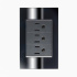 Lucek Tomacorriente BP08-CEN, 1 Enchufes, 110 - 240V, 15A, Negro