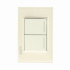 Lucek Placa con Apagador para Escalera BP09-KH, 2 Interruptores, 250V, 16A, Hueso  1