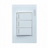 Lucek Placa con Apagador para Escalera BP10-KB, 3 Interruptores, 250V, 16A, Blanco  1