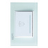 Lucek Placa con Botón de Timbre BP11-CCB, 3 Módulos, Cristal Blanco  1