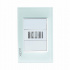 Lucek Placa con Zumbador BP15-CCB, Cristal Blanco