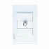Lucek Placa de Pared BP18-KB, Coaxial, 1 Puerto, Blanco