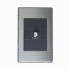 Lucek Placa de Pared BP18-M/A, 1 Puerto Coaxial, Gris  1