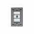 Lucek Placa de Pared BP18-M/A, 1 Puerto Coaxial, Gris  2